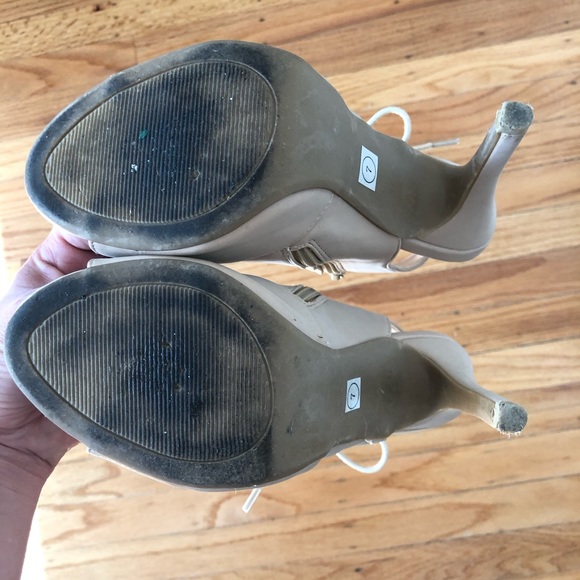 Peep-Toe Bootie Heels - Picture 4 of 6